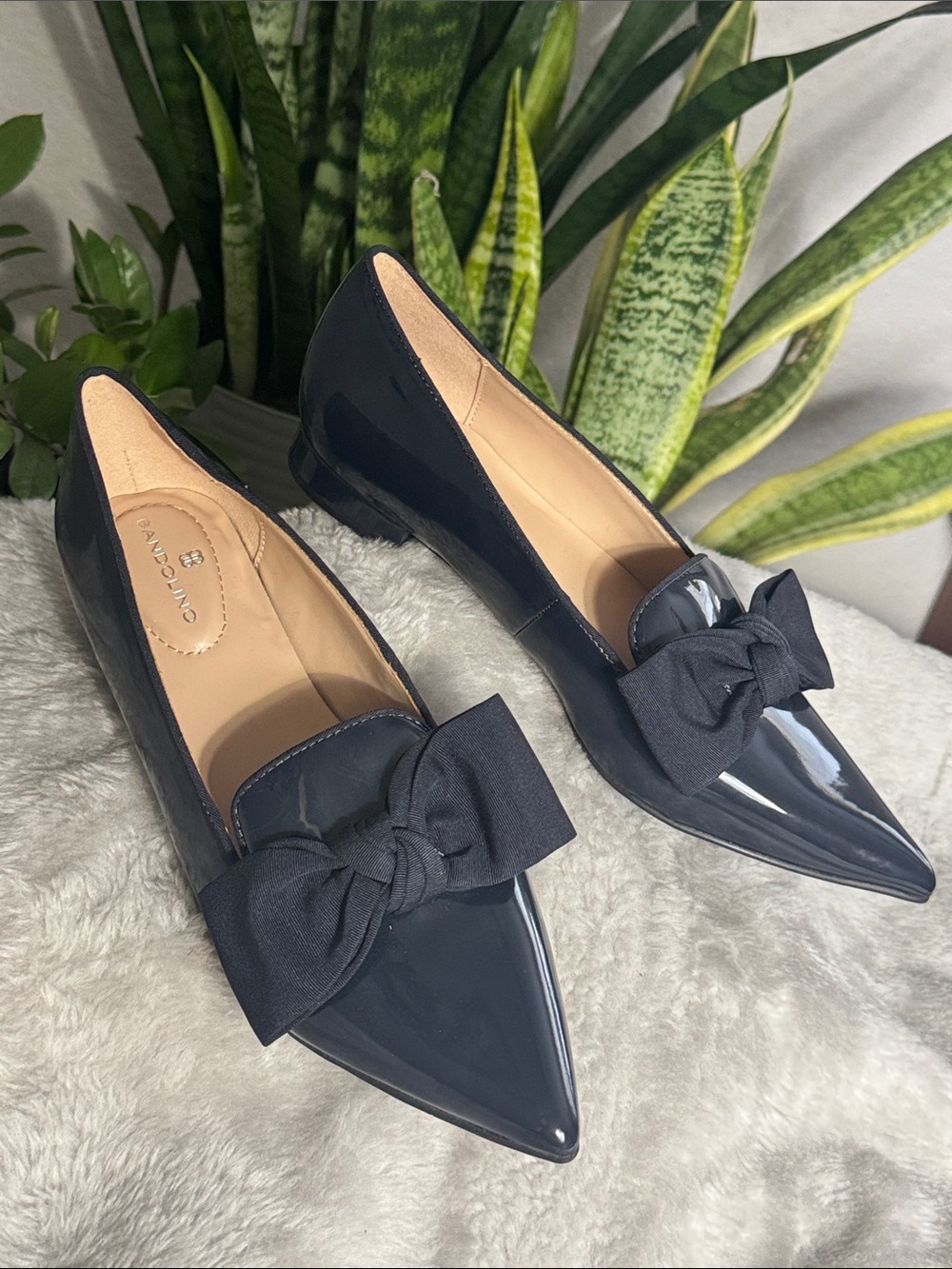 Bandolino Auggie Pointed Navy Slip-On Dress Shoe Flats - New! Women's 7.5 M